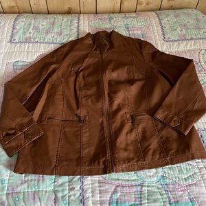 Penningtons Plus Size 2X Faux Leather Jacket